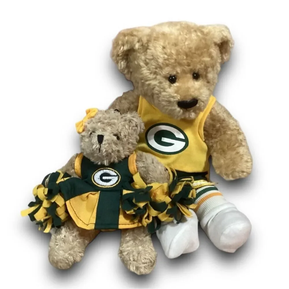 Green Bay Packers Plush Stuffed Teddy Bears